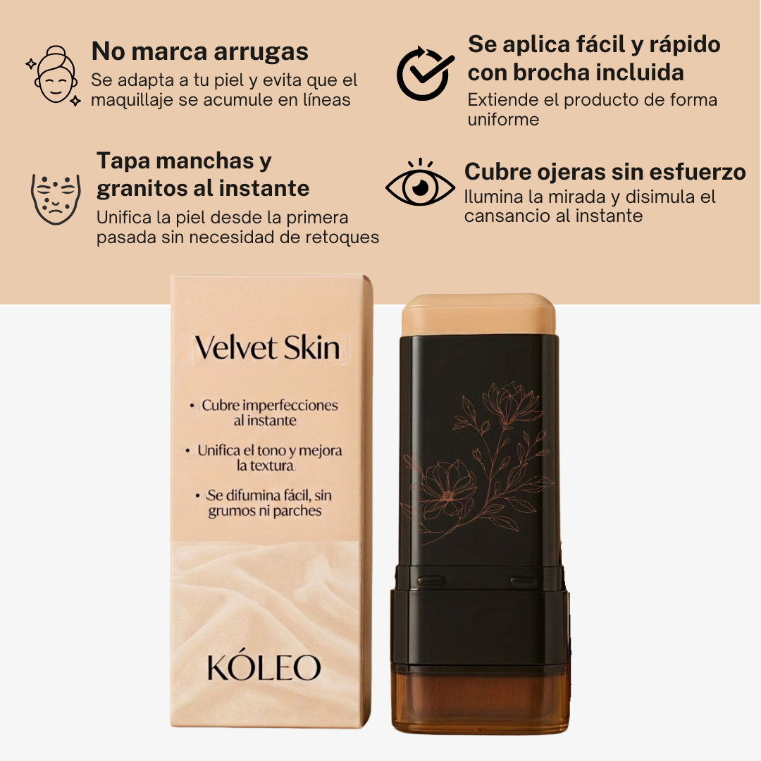 VelvetSkin™ Stick — Base y corrector en barra