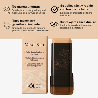 VelvetSkin™ Stick — Base y corrector en barra
